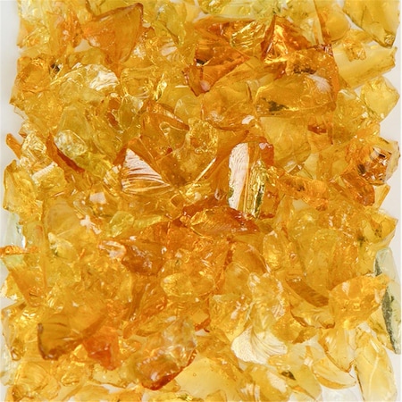 American Specialty Glass Recycled Chunky Glass, Honey Lemon - Size 1 - 0.13-0.25 in. - 5 lbs THONEYL1-5